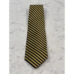 Brooks Brothers Men’s Office‎ Wear Diagonal Striped Silk Neck Tie Blue Yellow OS